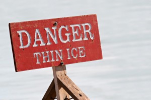 danger thin ice